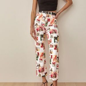 Reformation Comic high rise straight jeans